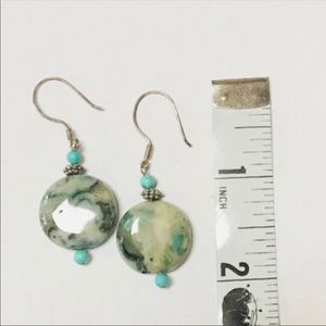 NEW Turquoise color stone earrings